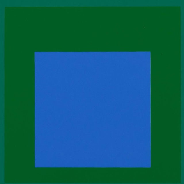Josef Albers, Homage to the Square Blue Look, Color Screenprint For Sale - Image 5 of 6