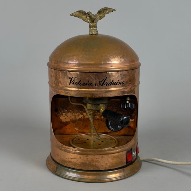 Espresso Machine in Hammered Copper from Victoria Arduino, 1960s For Sale - Image 17 of 17