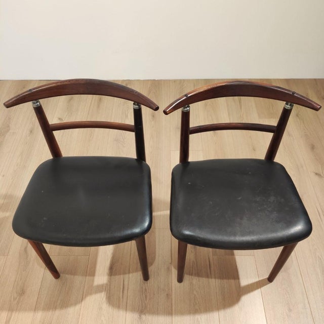 Danish Chairs by Helge Sibast & Borge Rammeskov for Sibast Furniture, 1960s, Set of 2 For Sale - Image 6 of 9