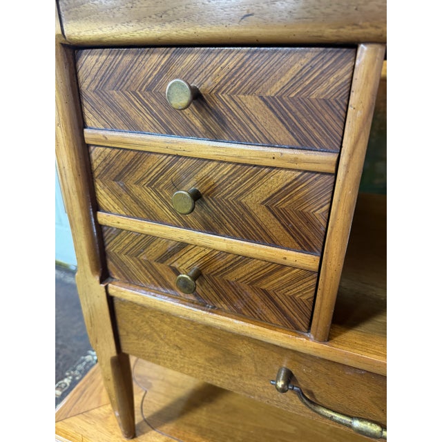 Tomlinson Sophisticate Walnut Nightstands - a Pair For Sale - Image 11 of 11