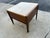 Mid Century Modern Walnut End Table With an Italian Travertine Top For Sale - Image 9 of 11