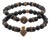 Powerful Lion & Diamond Arrow Black Onyx Bracelet Set For Sale