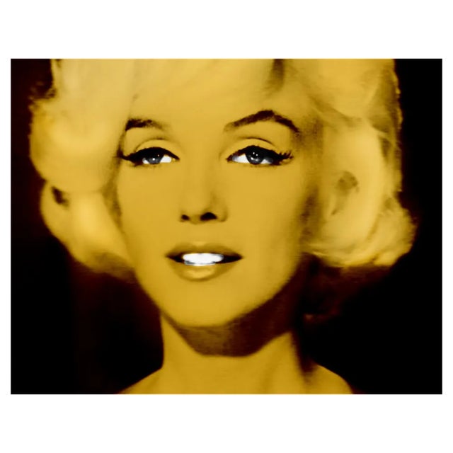 Batik, Gold Marilyn, Marilyn Monroe, 2023, Signed Limited Edition Pop Art For Sale
