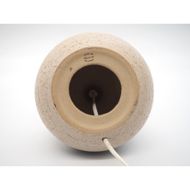 Ceramic Vintage Ceramic Table Lamp by Noomi Backhausen for Söholm Keramik, Denmark, 1970s For Sale - Image 7 of 10