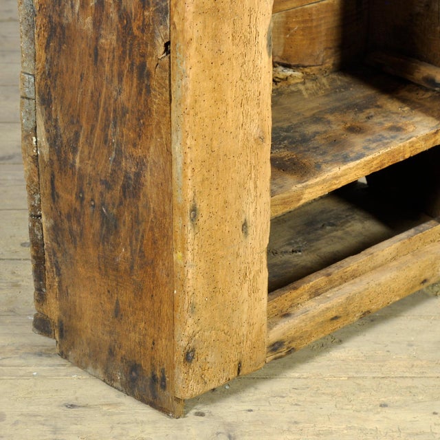 Brown Wabi-Sabi Beech Cabinet, 1850s For Sale - Image 8 of 9
