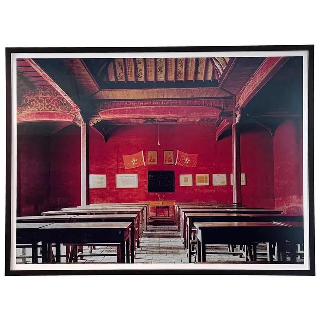 A flush board-mounted, color chromogenic print on paper of the interior assembly hall of Wenchang Temple by a pair of...