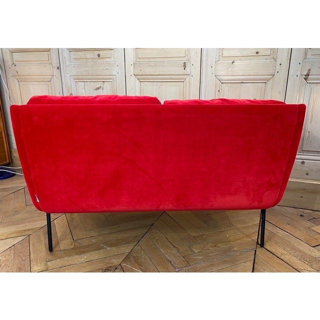 Textile Sofa Model 800 by Joseph-André Motte For Sale - Image 7 of 12