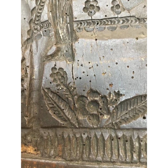 Wood 18th Century Continental Carved Wood Cake Mold For Sale - Image 7 of 12