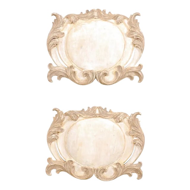 Pair Italian Style Wall Plaques For Sale