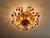 Large Floral Ceiling Light in Brass and Crystal by Banci Firenze, Italy, 1970s For Sale - Image 13 of 14