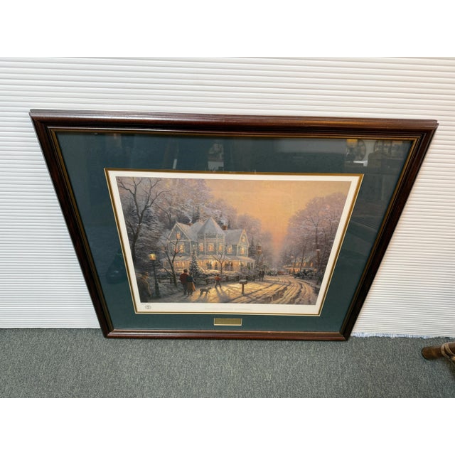 Design Plus Gallery presents a Limited Edition Print 67/95 of "Foothill Holiday Gathering" by Thomas Kinkade. Signed by...