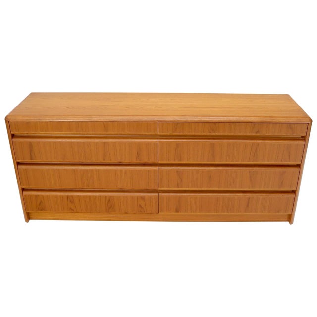 Danish Teak Mid-Century Modern 8 Drawers Dresser For Sale - Image 13 of 13