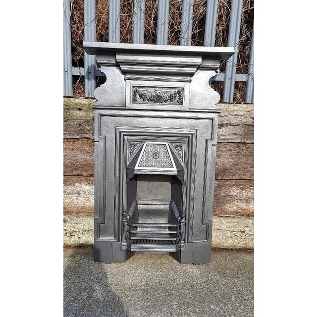 Antique Victorian Combination Fireplace in Cast Iron For Sale - Image 12 of 12