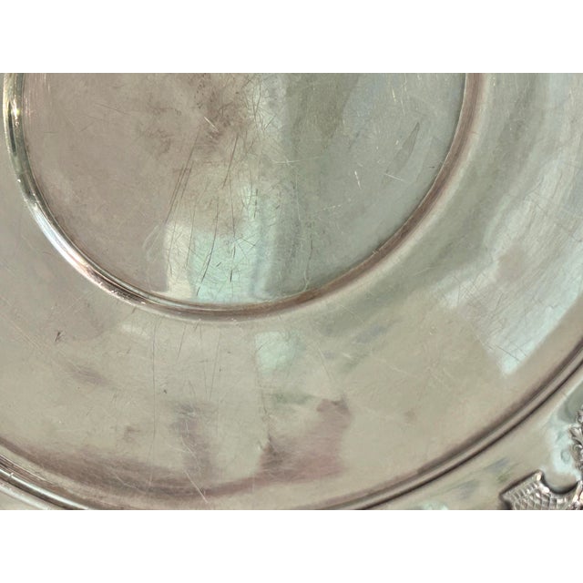 Silver 1947 Reed and Barton Silver Plate Pierced Sandwich Plate For Sale - Image 8 of 9