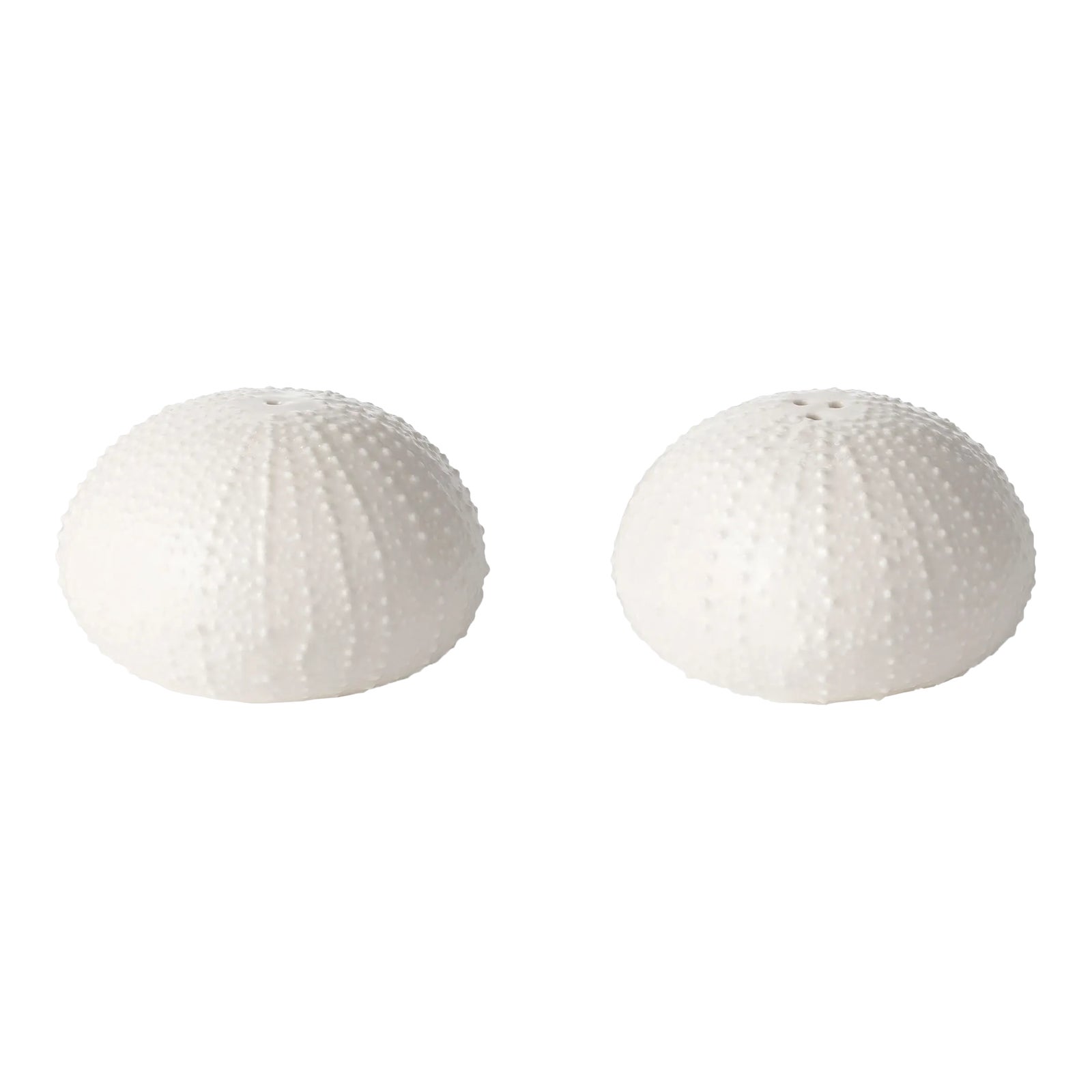 AERIN Sea Urchin Salt & Pepper Shakers, White Chairish