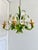 Vintage Floral Tole Chandelier, 1970 For Sale - Image 6 of 18