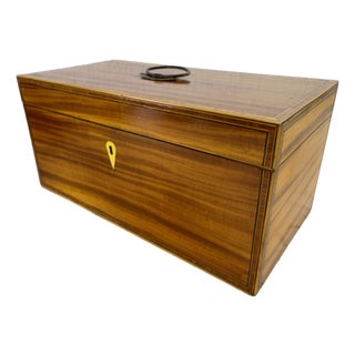Antique Mid 19th Century American Tea Caddy For Sale