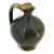 Rare 19th Century, Small Green Portuguese Earthenware Jug With Handle For Sale