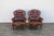 1980s Pair of Vintage 1980s Distressed Brown Leather Tufted Library Armchairs For Sale - Image 5 of 18
