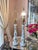 This is a beautiful pair of vintage Warren Kessler opaline lamps that have been hand-painted in the prettiest...