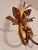 Mid-Century Modern Italian Floral Hand-Forged Gilded Florentine Wall Lamp, 1950s For Sale - Image 3 of 18