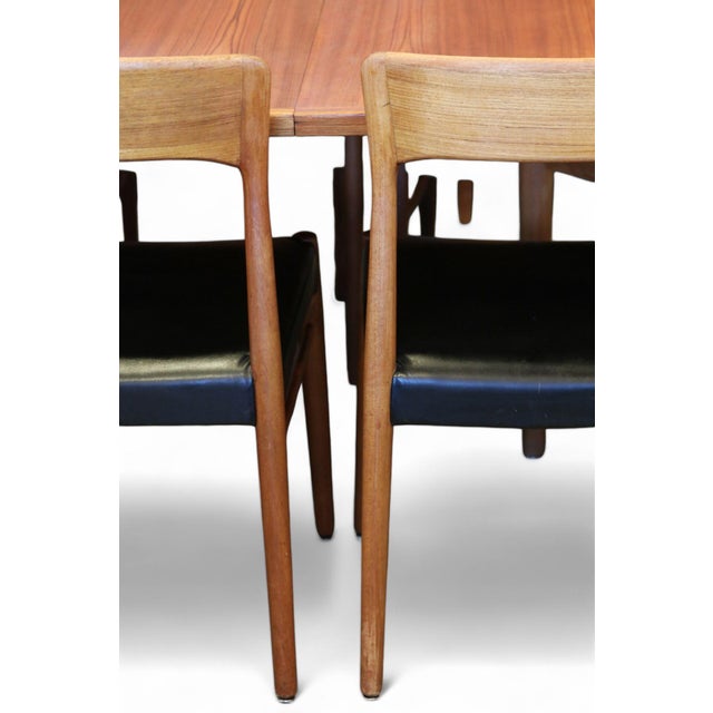 Chair in Teak and Leather by Henning Kjærnulf for KS Møbler, 1960s For Sale - Image 9 of 15