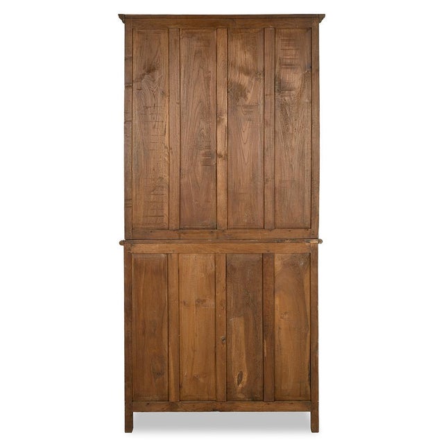 Wood Cabinet with Sliding Glass Doors For Sale - Image 5 of 8