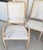 Coastal Carved Faux Rope Solid Wood Dining Chairs Abstract Upholstery Set of 6 For Sale - Image 17 of 18