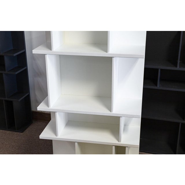 Pair of BoConcept Como System Matte White Lacquered Contemporary Shelving Units For Sale - Image 4 of 8