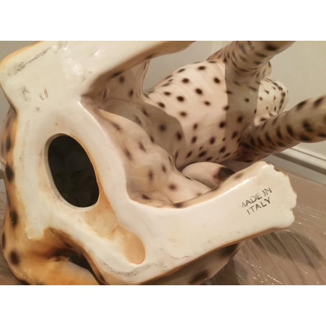 1960s Rare Vintage Italian Ceramic Cheetah Family – Complete Set of Three – Mid-Century Modern / Hollywood Regency – Made in Italy For Sale - Image 5 of 10