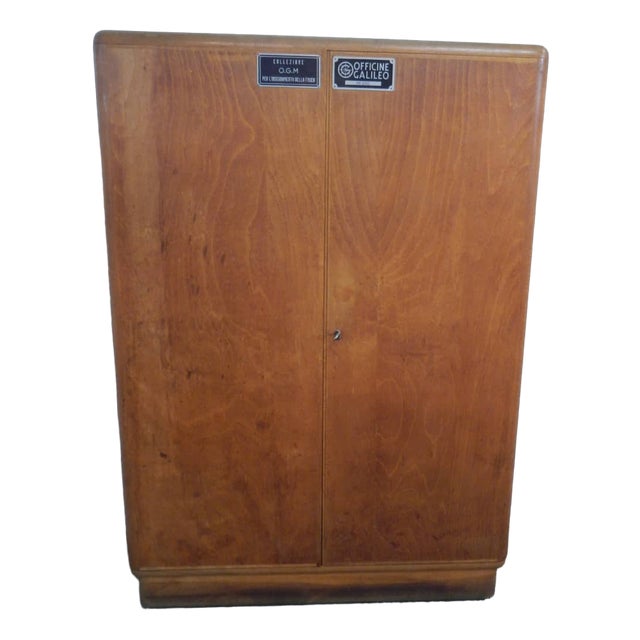 Vintage Laboratory Cabinet in Wood, 1950 For Sale