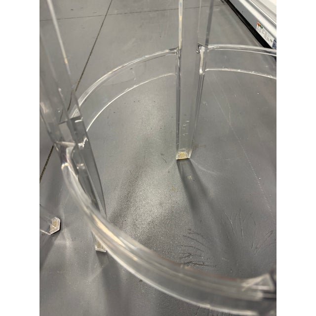Charles Ghost Transparent Stool by Philippe Starck for Kartell, Set of 2 For Sale - Image 10 of 11