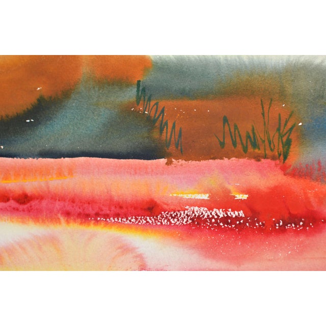 Postmodern Malda Muizule, Nude Summer, 1971, Watercolor For Sale - Image 3 of 7