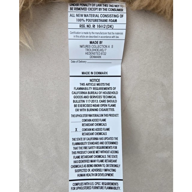 Natures Collection Ethan Puffy Lounge Chair, New Zealand Sheepskin For Sale - Image 10 of 13