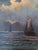 Presenting a moody and atmospheric marine seascape oil painting on canvas by Dutch artist Herman Lamers (1918–1988)....