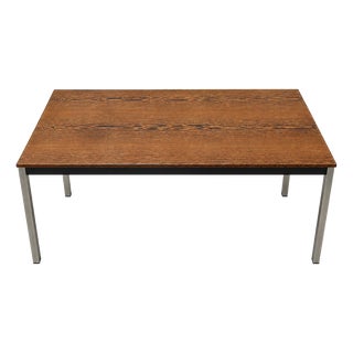 Vintage Wenge Dining Table with Chrome Legs by Martin Visser for t Spectrum For Sale