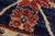 Textile Shabby Chic 1990's Ziegler Blue/Rust Wool Runner Rug- 2'9'' X 12'8'' For Sale - Image 7 of 10