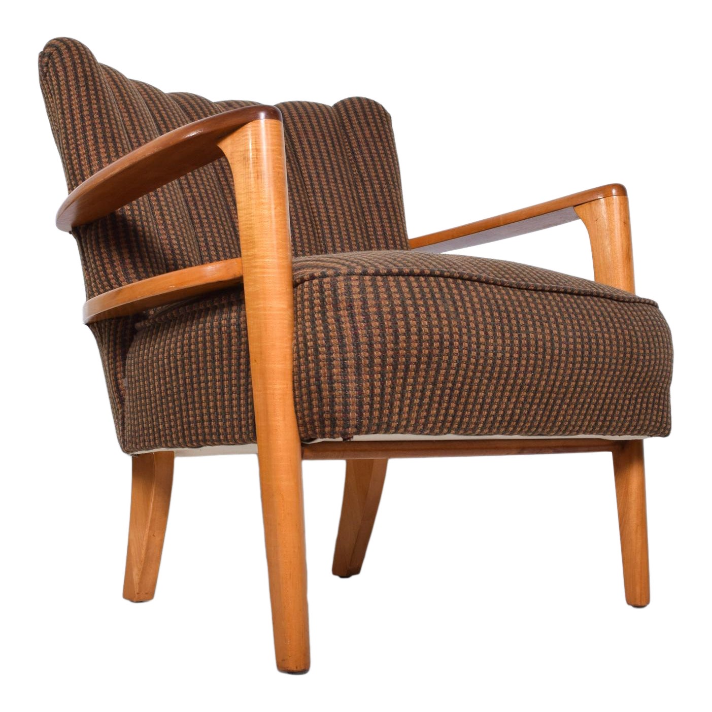 Mid Century Modern Heywood Wakefield Maple Lounge Chair 1950 S