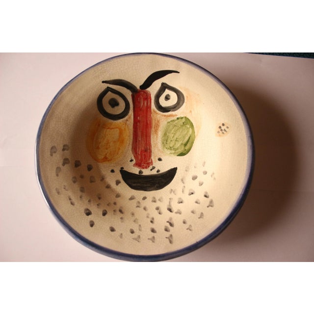 Ceramic Set of 4 Stamped Madoura Ceramic Plates Edition Picasso For Sale - Image 7 of 12