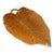 Vintage Bordallo Pinheiro Orange Porcelain Majolica Leaf Shaped Dish Plate 12" Portugal. For Sale