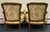 Wood Late 20th Century French Bergere Chairs - A Pair For Sale - Image 7 of 9