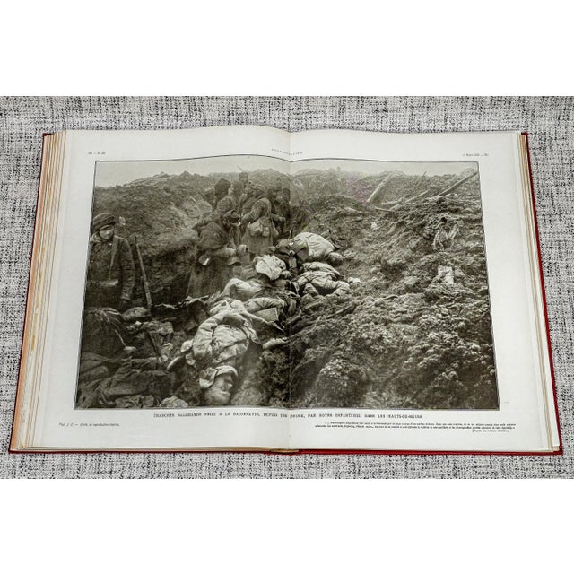 Rare 1915 l'Illustration French France World War I Photos Illustrations Advertising Antique Oversized Book For Sale - Image 13 of 17