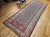 Textile Antique Persian Malayer Gallery Rug, Hand-Knotted Wool, Geometric Pattern, 7x15, Navy & Ivory For Sale - Image 7 of 18