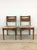 Textile Set of 5 Mid Century Modern Dining Chairs With Caned Back and Vintage Upholstery For Sale - Image 7 of 12