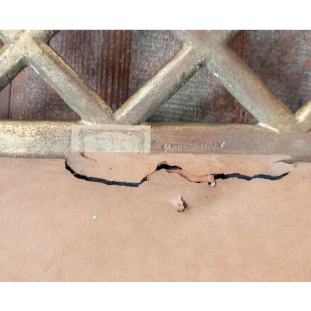Mid-Century Italian Florentine Hollywood Regency Ghosted Giltwood Wall Mirror For Sale - Image 15 of 16