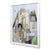 Contemporary Rooftop Views - Framed Original Contemporary Cityscape Acrylic Painting on Canvas by Maria C Bernhardsson For Sale - Image 3 of 9