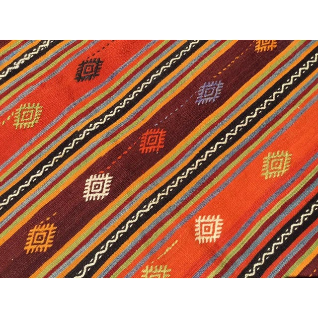 Vintage Turkish Kilim Rug - 109" X 71.5" For Sale In Raleigh - Image 6 of 9