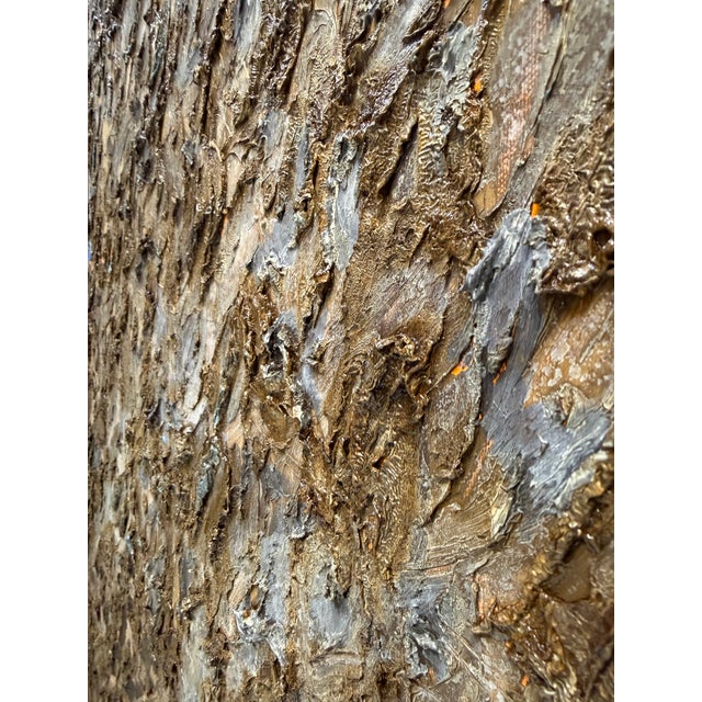 Oversized Mid-Century Modern Abstract Expressionist Impasto Painting by Jacqueline Raphaeli – 48x36 For Sale - Image 9 of 9