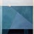 Five Knots by Justin Wheatley | Acrylic on Canvas Abstract seascape with a sailboat in blue tones. For Sale