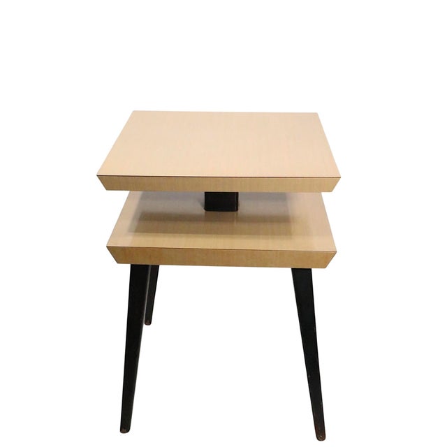 Mid Century Two Tier Side Table For Sale - Image 11 of 14
